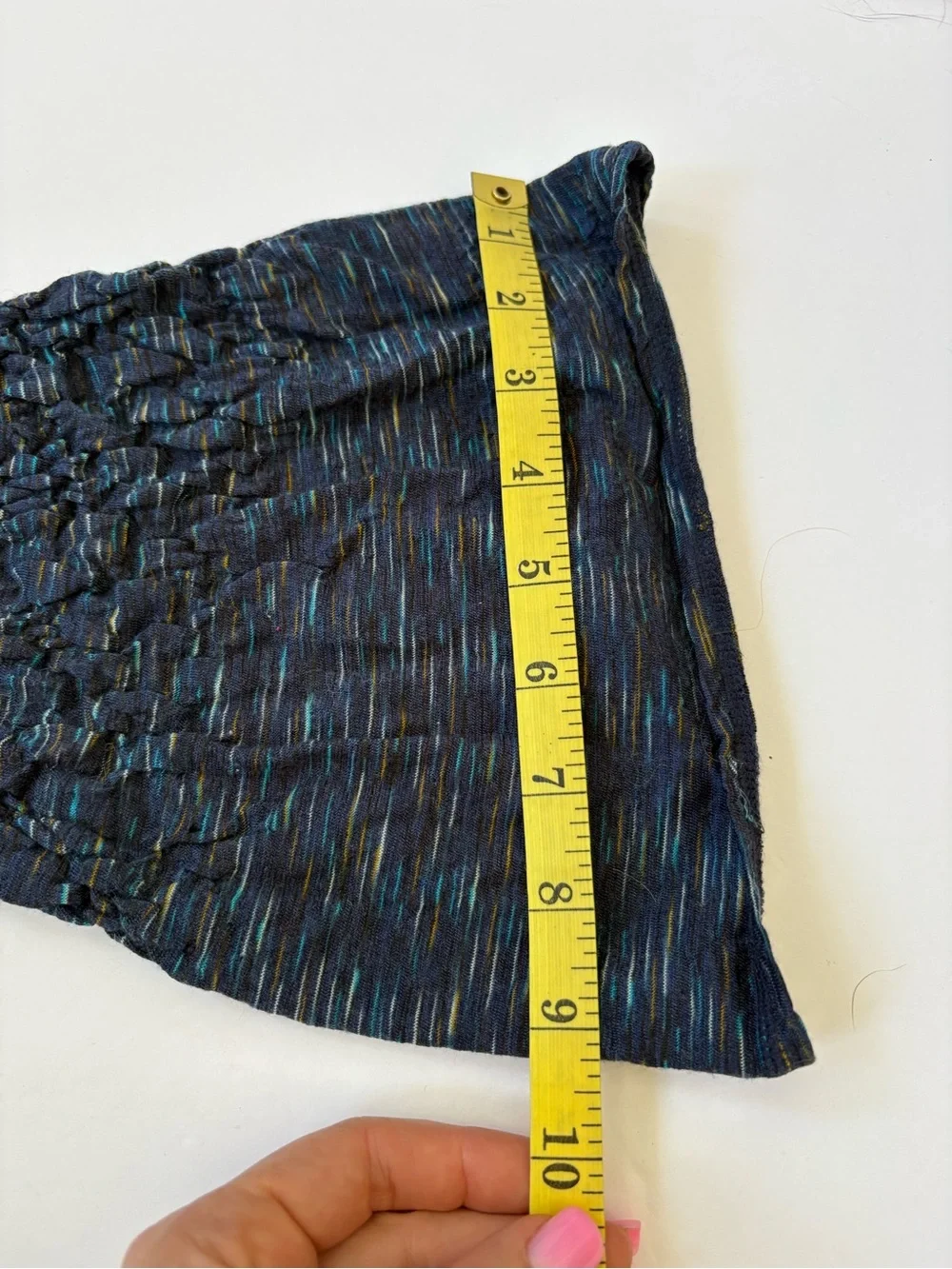 Buff Merino Wool Shirred Blue Neck Gaiter Heathered Neckwear Hike Work Bandana
